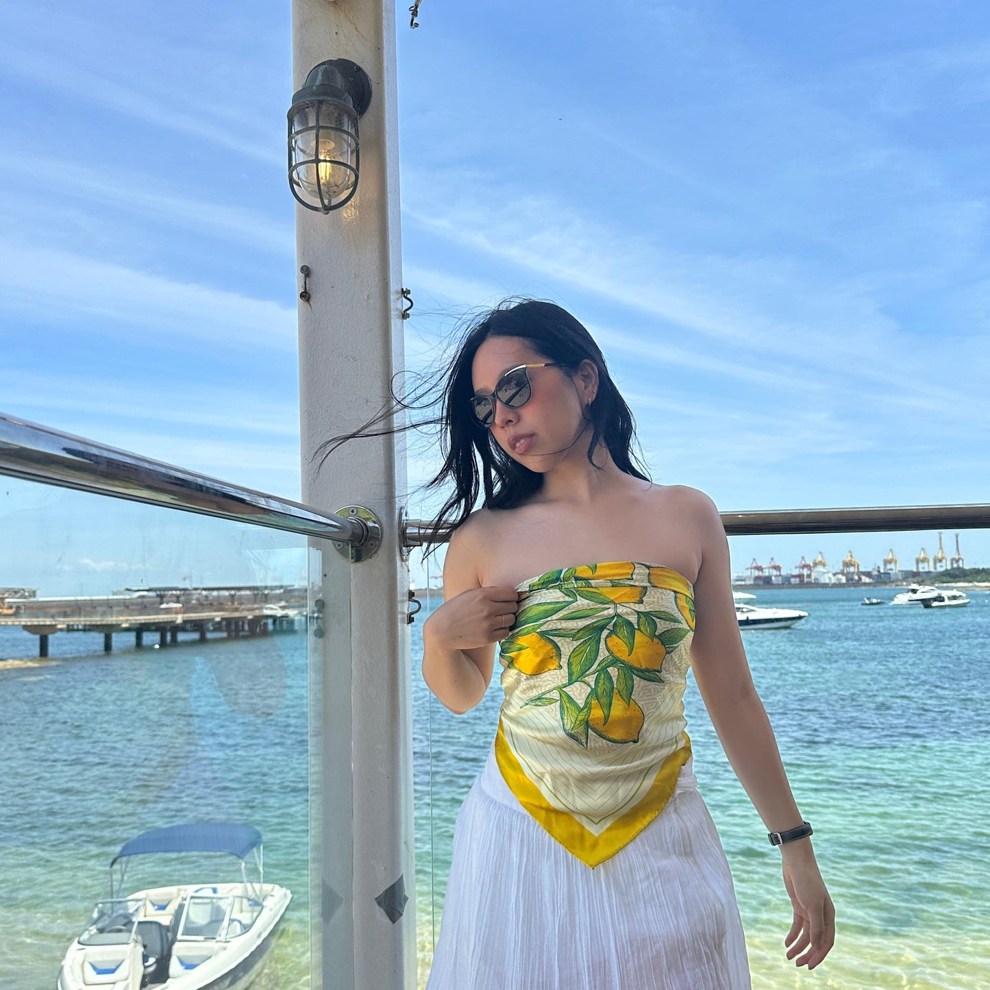 Limoncello Square Silk Scarf