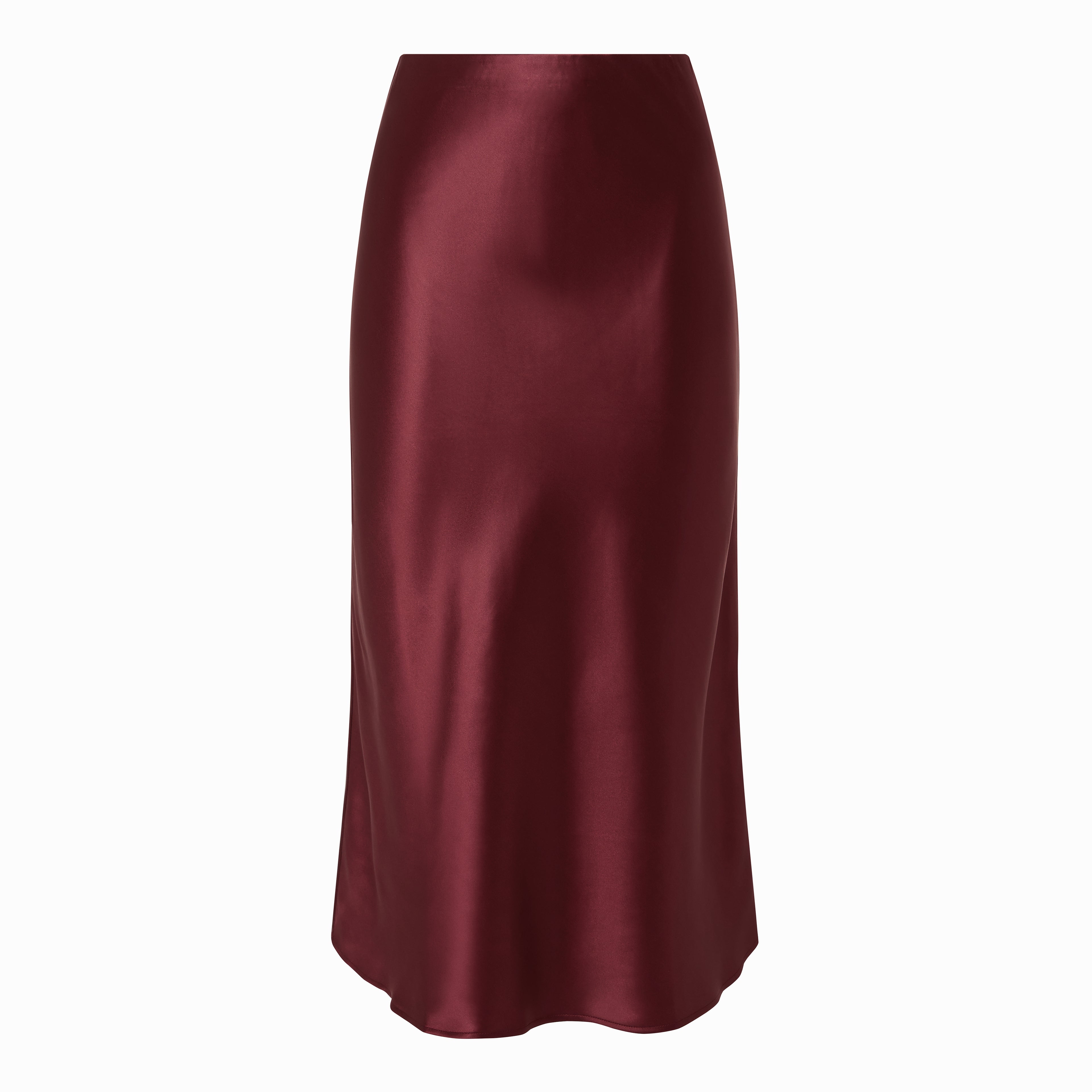 The Classic Midi Silk Skirt