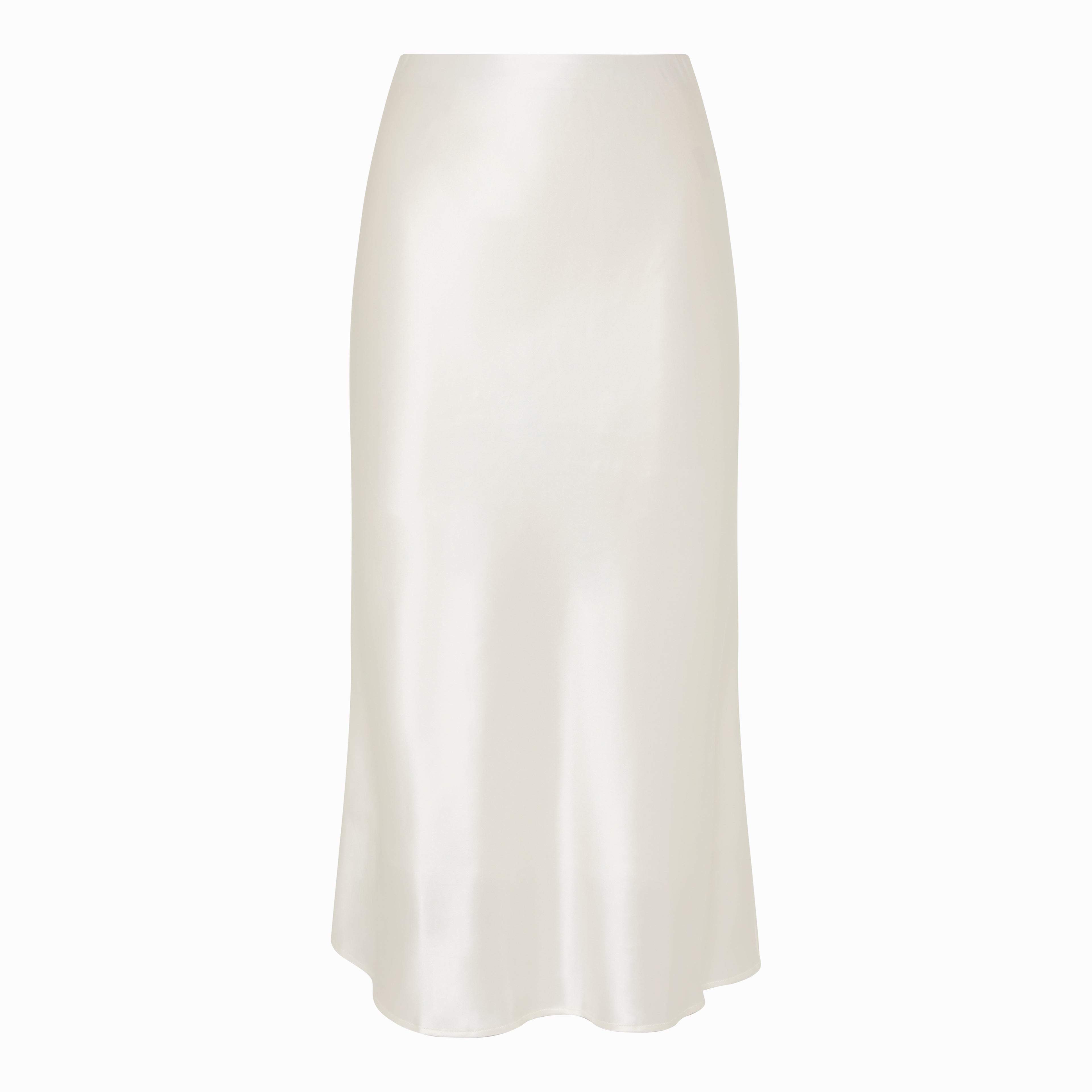 The Classic Midi Silk Skirt
