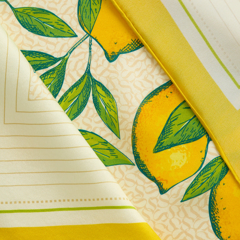 Limoncello Square Silk Scarf